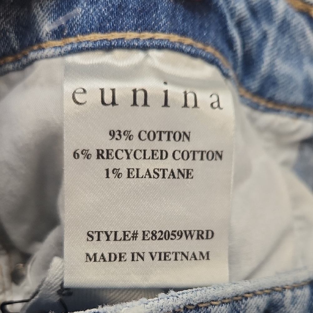 Eunina Tobi Distressed Mom Jeans Size 3 - Picture 4 of 7